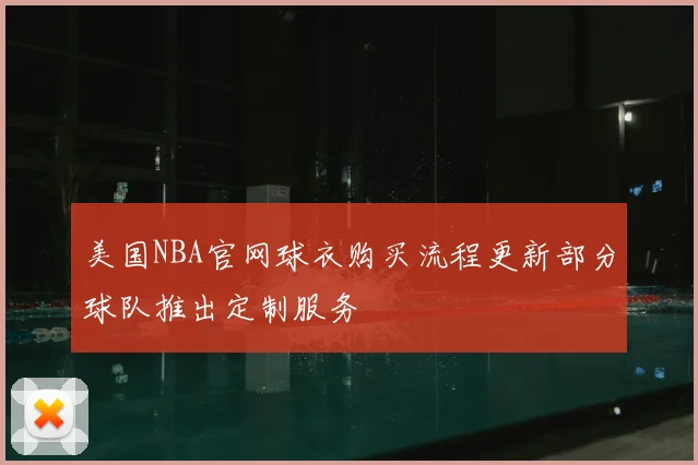 美国NBA官网球衣购买流程更新部分球队推出定制服务